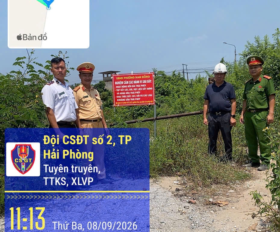 Đội Cảnh sát đường thủy số 2: Vận động chủ bến bãi chấm dứt hoạt động bến bãi không phép ở phường Nam Đồng